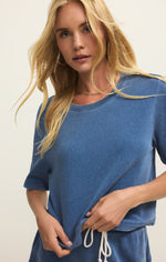 Curran Knit Denim Sweatshirt