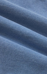 Reese Jersey Denim Button Up