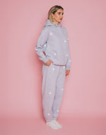 All Over Puff Print Heart Oversized Jogger