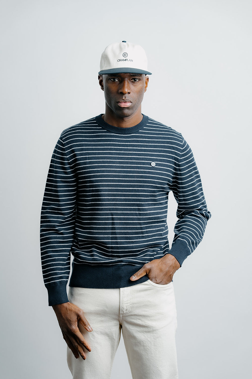 STRIPED KNIT SWEATER
