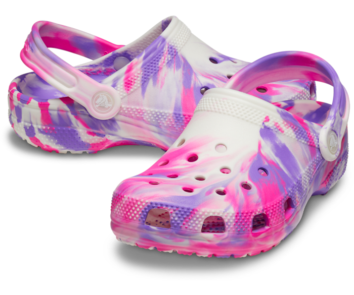 Classic Glow-In-The-Dark Marbled Clog-Kids