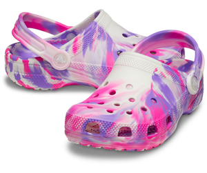 Classic Glow-In-The-Dark Marbled Clog-Kids