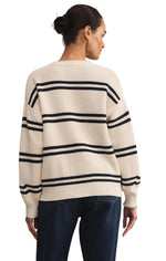 Boyfriend Striped Cardigan