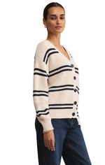Boyfriend Striped Cardigan