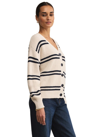 Boyfriend Striped Cardigan