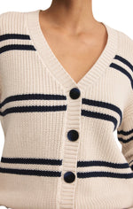Boyfriend Striped Cardigan
