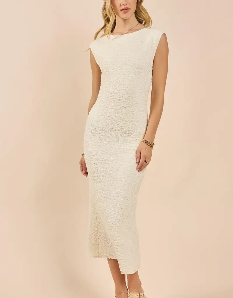 A Vision Textured Midi Dress