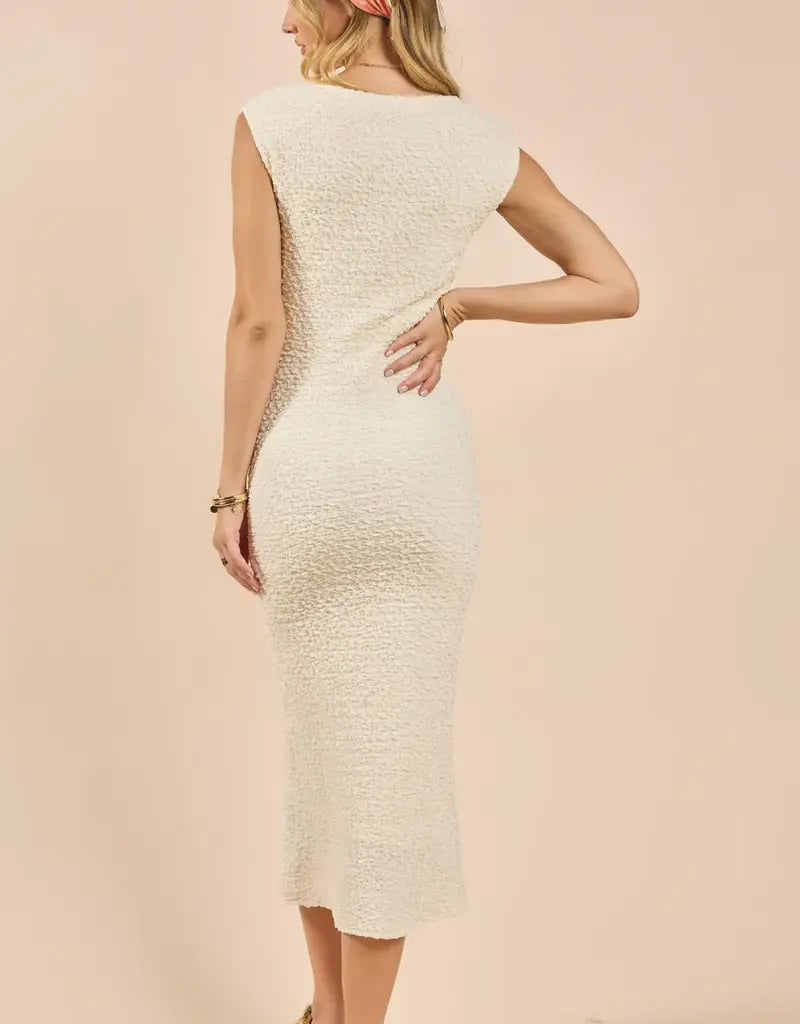 A Vision Textured Midi Dress