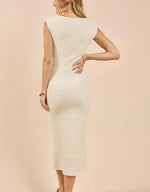 A Vision Textured Midi Dress