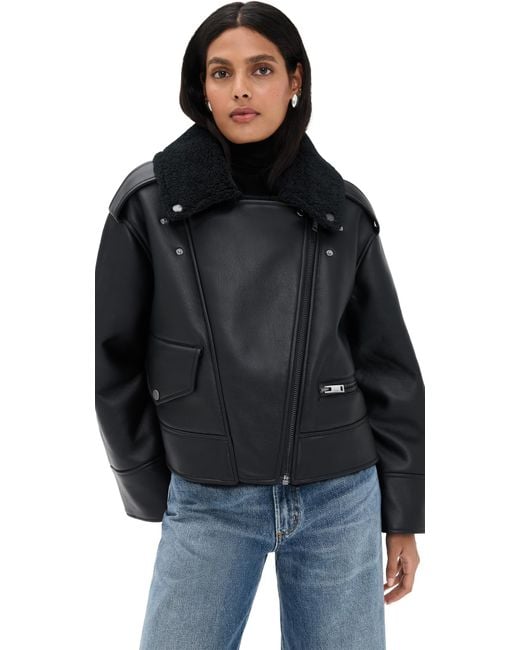 W Finnian Luxefluff Moto Jacket