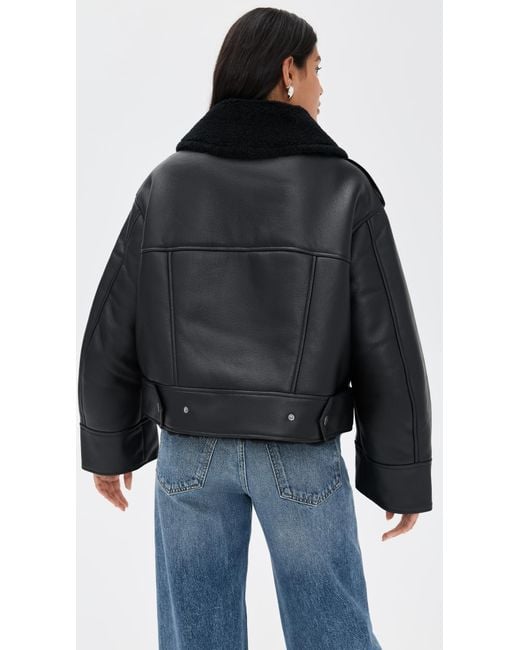 W Finnian Luxefluff Moto Jacket