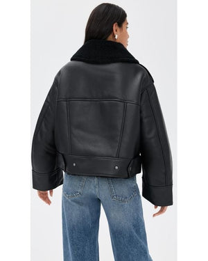 W Finnian Luxefluff Moto Jacket
