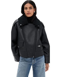 W Finnian Luxefluff Moto Jacket