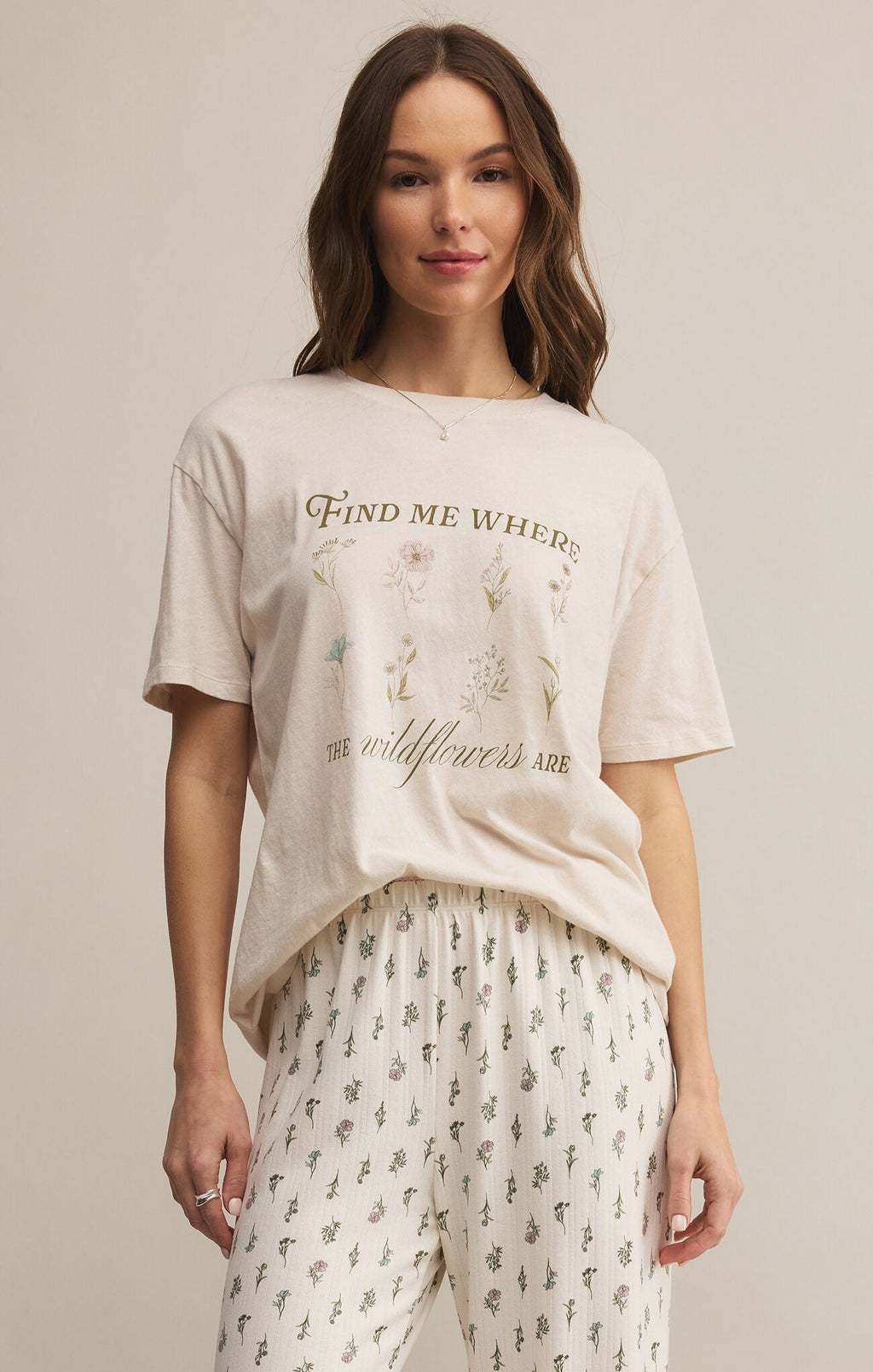 Boyfriend Wildflowers Tee