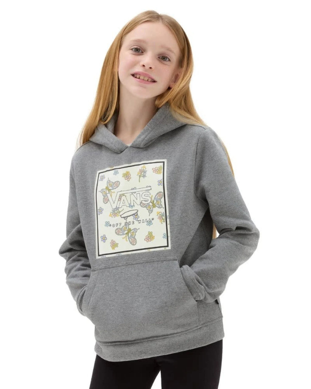 Butterfly Floral Hoody-Youth