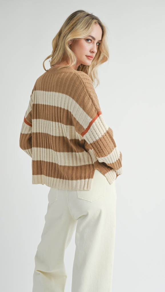 Violette Striped Crewneck Sweater