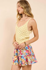 Find Yourself Open Work Sweater Tank
