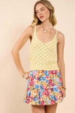 Find Yourself Open Work Sweater Tank